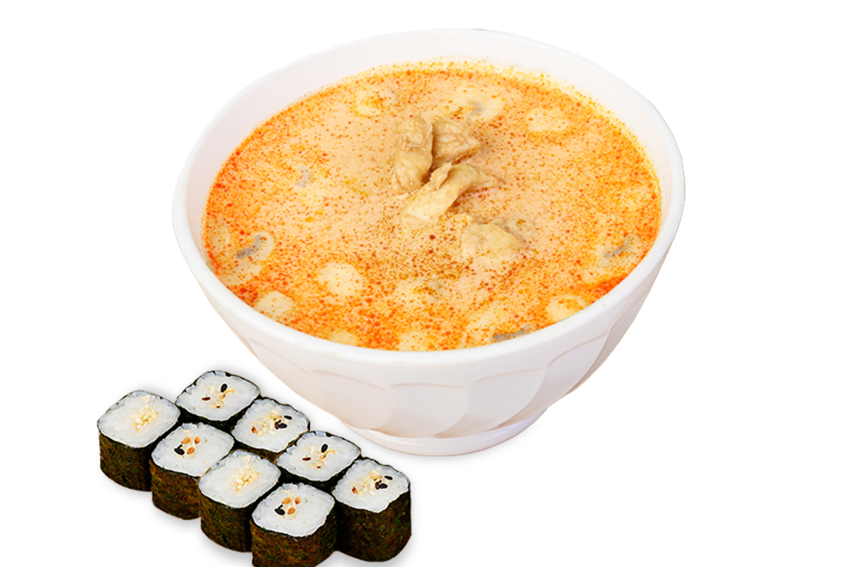 картинка Суп Том Ям с курицей от магазина Sushi-Love